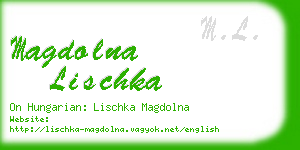 magdolna lischka business card